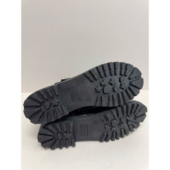 Harper Canyon Boots Size 5 Black Buckle Detail Lug Sole Block Heel Side Zip NEW - Picture 9 of 9